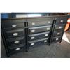 Image 3 : ASPEN HOME 12 DRAWER BLACK DRESSER WITH MIRROR