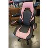 Image 1 : BLACK AND PINK GAS LIFT GAMING CHAIR