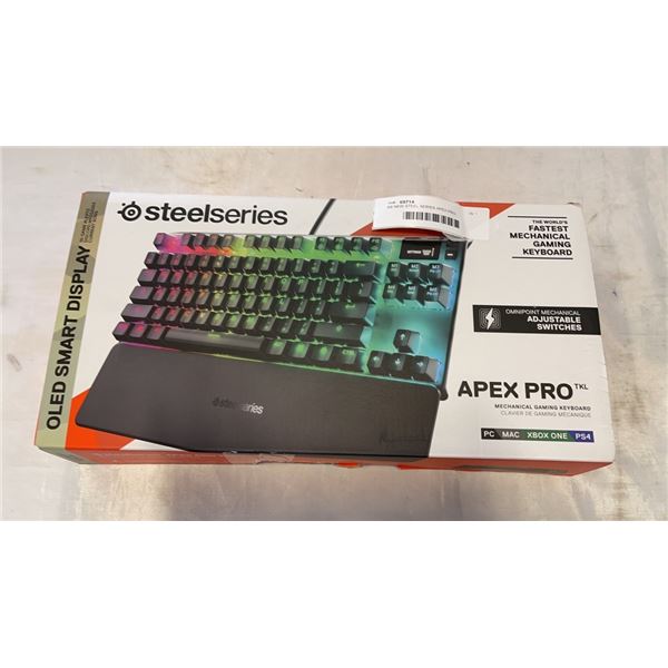 AS NEW STEEL SERIES APEX PRO MECHANICAL RGB GAMING KEYBOARD