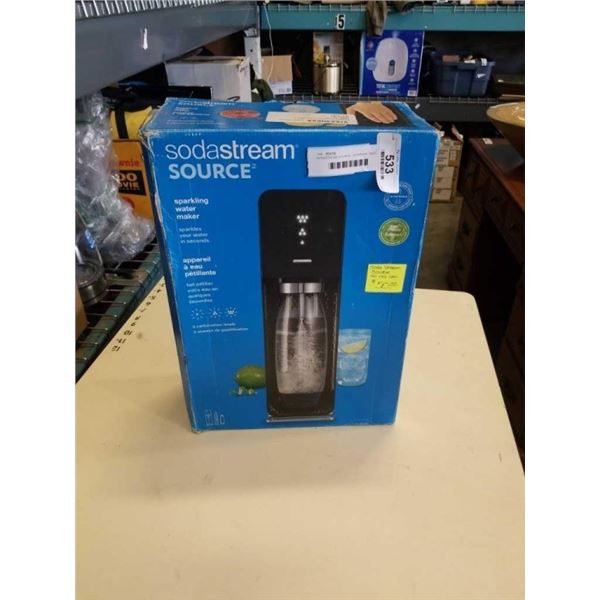 SODASTREAM SOURCE - WORKING, NEEDS CO2 CANNISTER