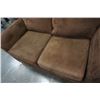 Image 2 : BROWN MIRCOFIBER LOVESEAT