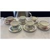 Image 1 : 6 ASSORTED CUPS AND SAUCERS - 2 QUEEN ANNE, 2 PHOENIX, SHAFFORD, AND PARAGON