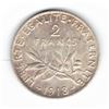 Image 1 : 1918 French Two Francs - Silver