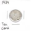 Image 1 : 1929 Canadian Silver Ten Cent