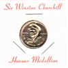 Image 1 : Sir Winston Churchill Gold Plated Medallion