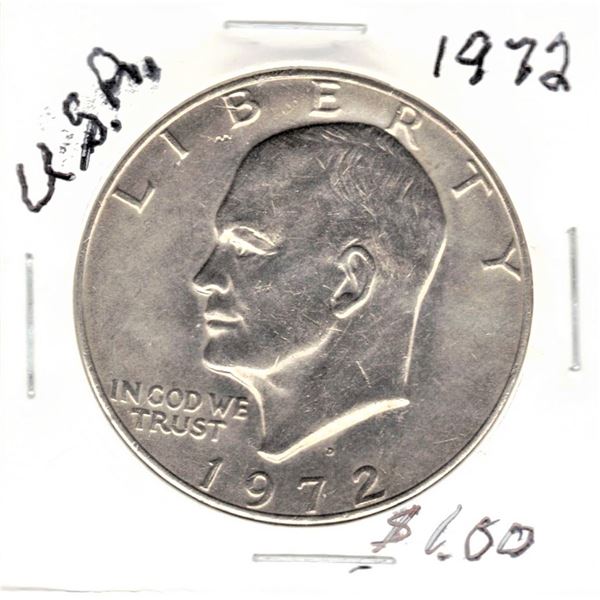 1972 D Einsenhower Dollar
