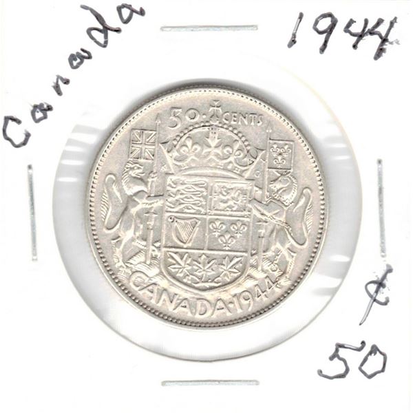 1944 Canadian Silver Fifty Cent