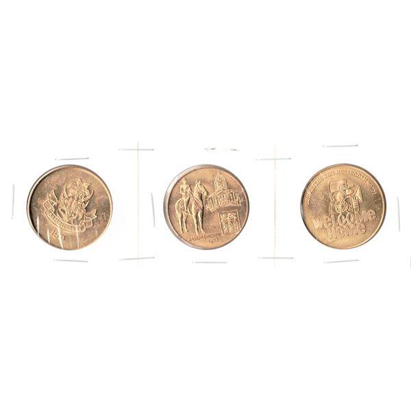 THREE Saskatchewan Tokens
