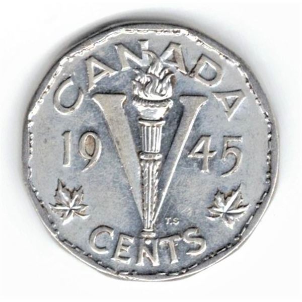 1945 Canadian Five Cent
