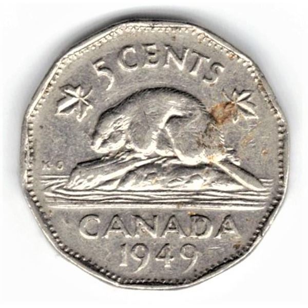 1949 Canadian Five Cent