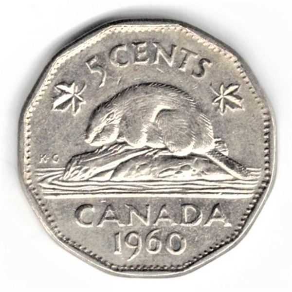 1960 Canadian Five Cent