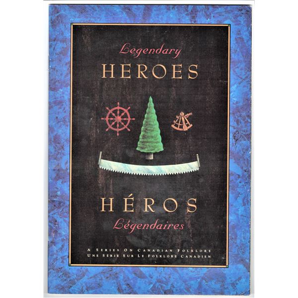 Canada Post - Legendary Heroes A Series on Canadian Folklore 1992 - Stamps and First Day Issue Envel