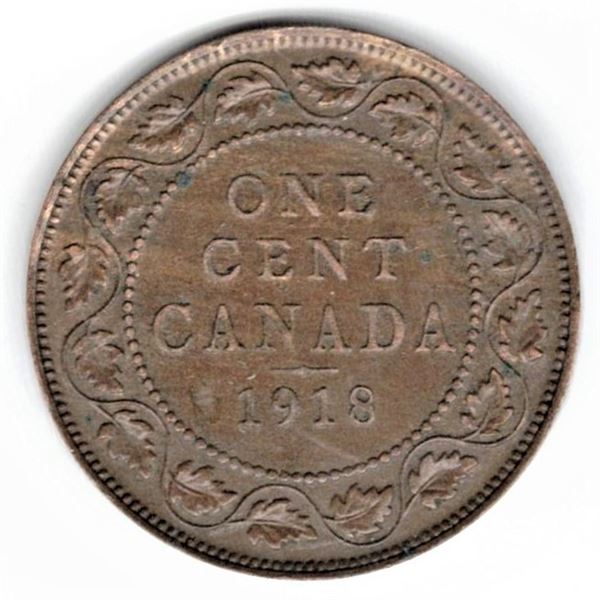 1918 Canadian Large Cent