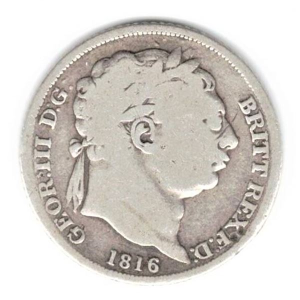 1816 British Six Pence - George III