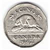 Image 1 : 1947 Canadian Five Cent - Maple Leaf
