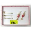 Image 1 : New Betsey Johnson Drop Earrings & Hair Pins