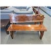Image 1 : Handcrafted Solid Wood Bench - 4 Feet Long