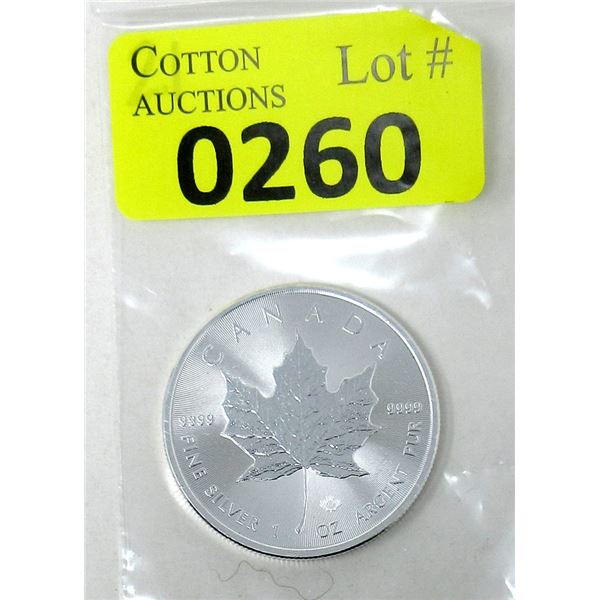 1 Oz .9999 Silver 2022 Canadian Maple Leaf Coin