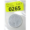 Image 1 : 1 Oz .9999 Silver 2011 Canadian Maple Leaf Coin