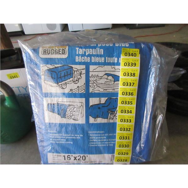 New Western Rugged 16' x 20' Blue Poly Tarp