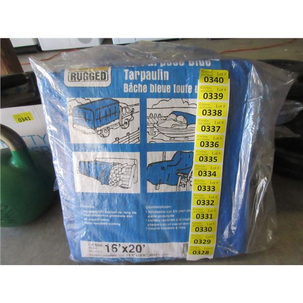 New Western Rugged 16' x 20' Blue Poly Tarp