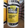 Image 1 : 2 Tub O' Towels Heavy Duty Wipes - 90 per tub