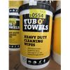 Image 1 : 2 Tub O' Towels Heavy Duty Wipes - 90 per tub