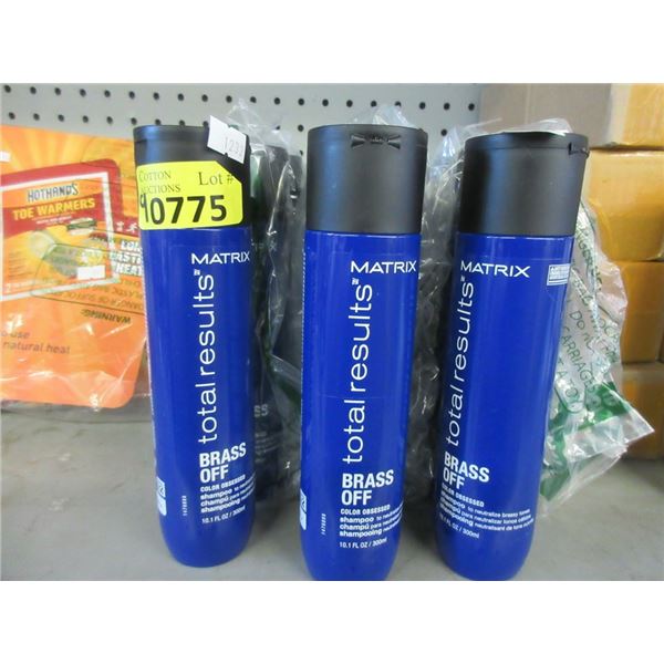 9 x 300 ml Matrix Total Results Brass Off Shampoo