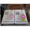 Image 1 : 2 Boxes of 60 Simple Human M Garbage Bags