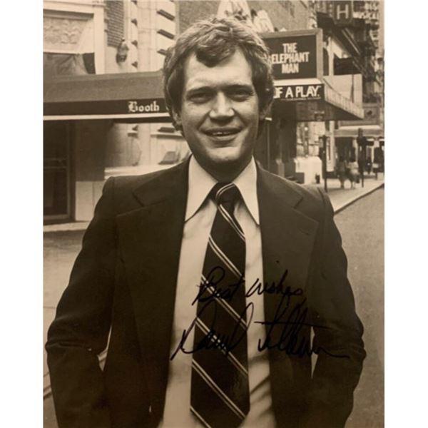 David Letterman Signed Photograph (Late Night With David Letterman)