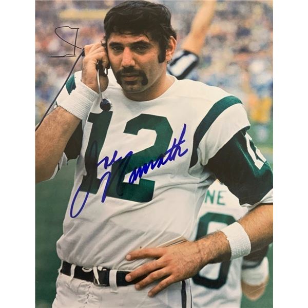 Joe Namath Signed New York Jets Photograph