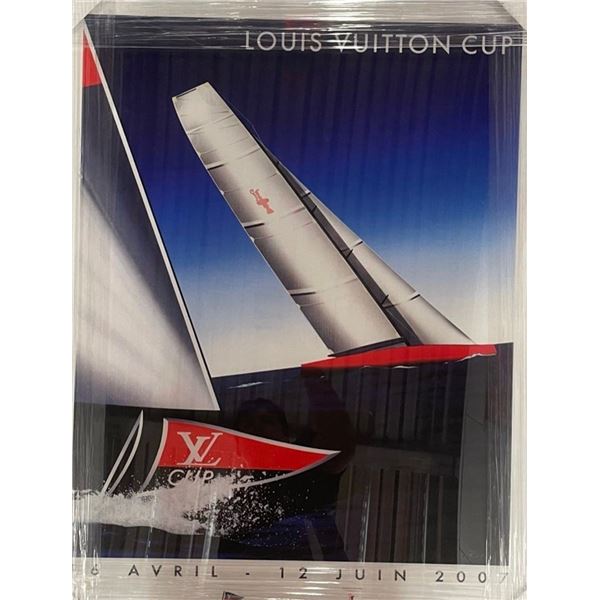 Limited Edition Framed Louis Vuitton Cup Poster