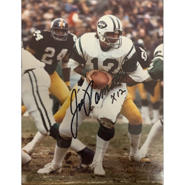 Joe Namath Signed New York Jets Photograph
