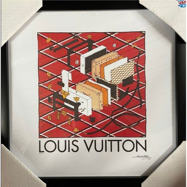 Limited Edition Framed Louis Vuitton Collage Print