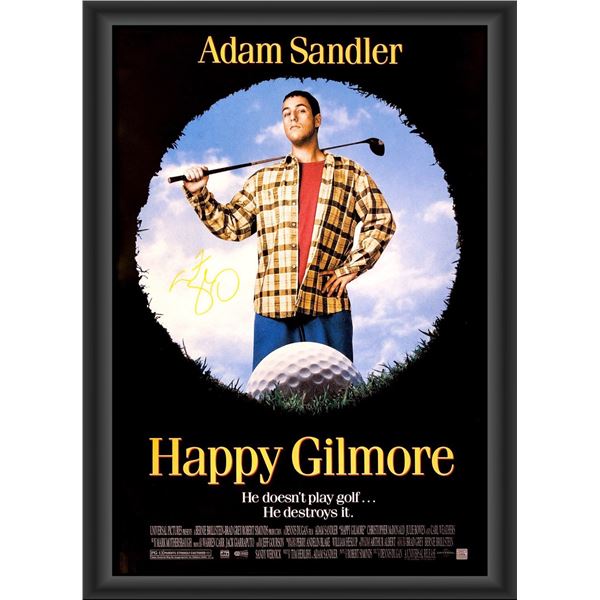 Adam Sandler Signed & Framed Happy Gilmore Movie Poster