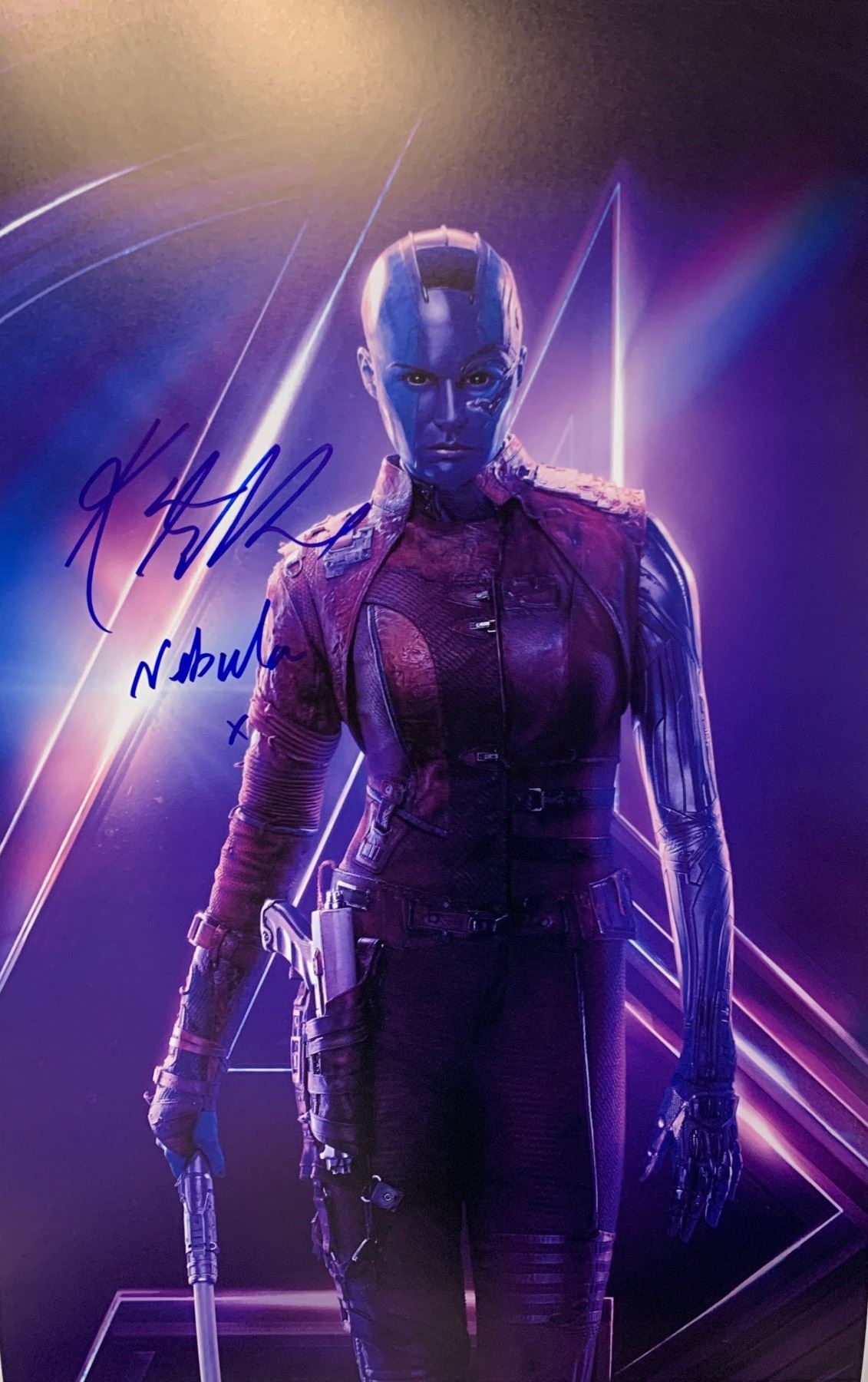 Autograph Avengers Endgame Karen Gillan Poster autograph-avengers-endgame-karen-gillan-poster