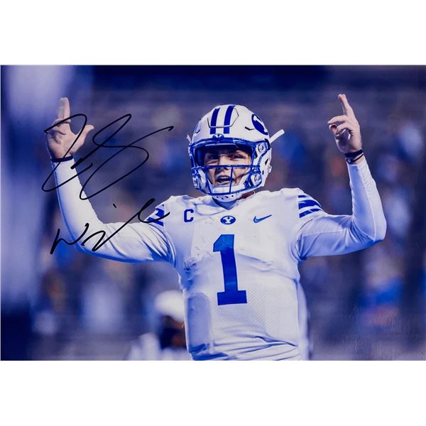 Autograph Signed Zach Wilson Photo