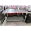 Image 1 : 5' S/S Table w/Undershelf