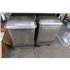 Image 1 : 2-S/S Rolling Ingredient Bins - 2 X $