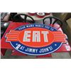 Image 1 : "EAT" Metal Sign