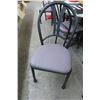 Image 3 : 12-Black Padded Parlor Chairs - 12 X $