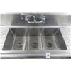 Image 2 : S/S 5' 3-Comp Sink w/Drain Boards