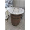 Image 1 : Barrel Granite Round High Bar Table
