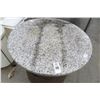 Image 2 : Barrel Granite Round High Bar Table