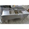 Image 1 : S/S 4-Comp. Bar Sink w/Drainboard