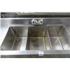 Image 2 : S/S 4-Comp. Bar Sink w/Drainboard
