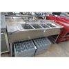 Image 1 : S/S 6' 4-Comp Bar Sink w/Drainboards