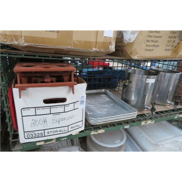 S/S Dispenser, Sheet Pans, Table Caddies