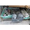 Image 1 : Shelf Lot of Glass Bottles, Planters & Décor