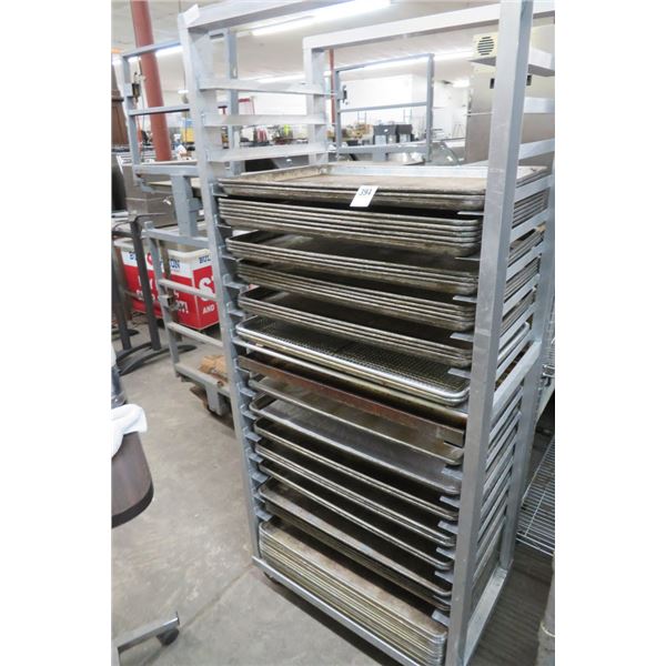 Full Size Sheet Pan Cart w/46 Sheet Pans